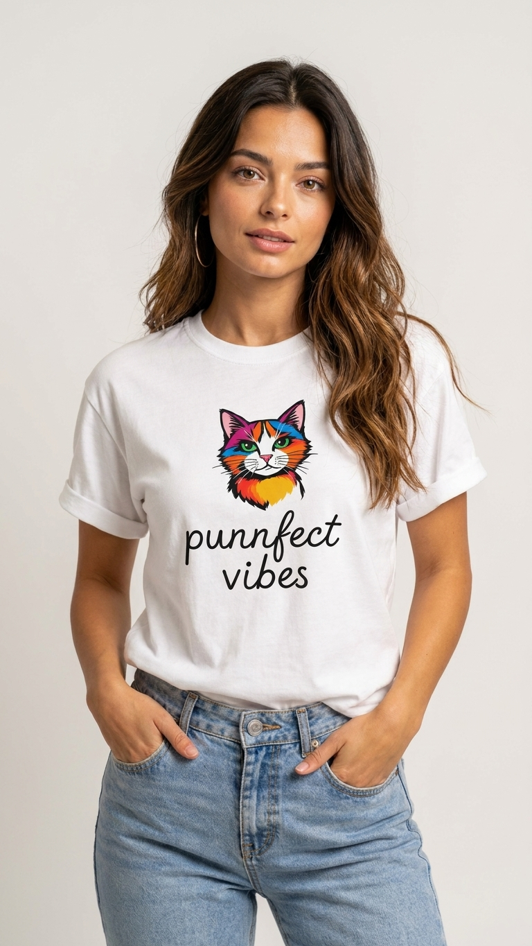 Purrfect Vibes Relaxed Fit Tee