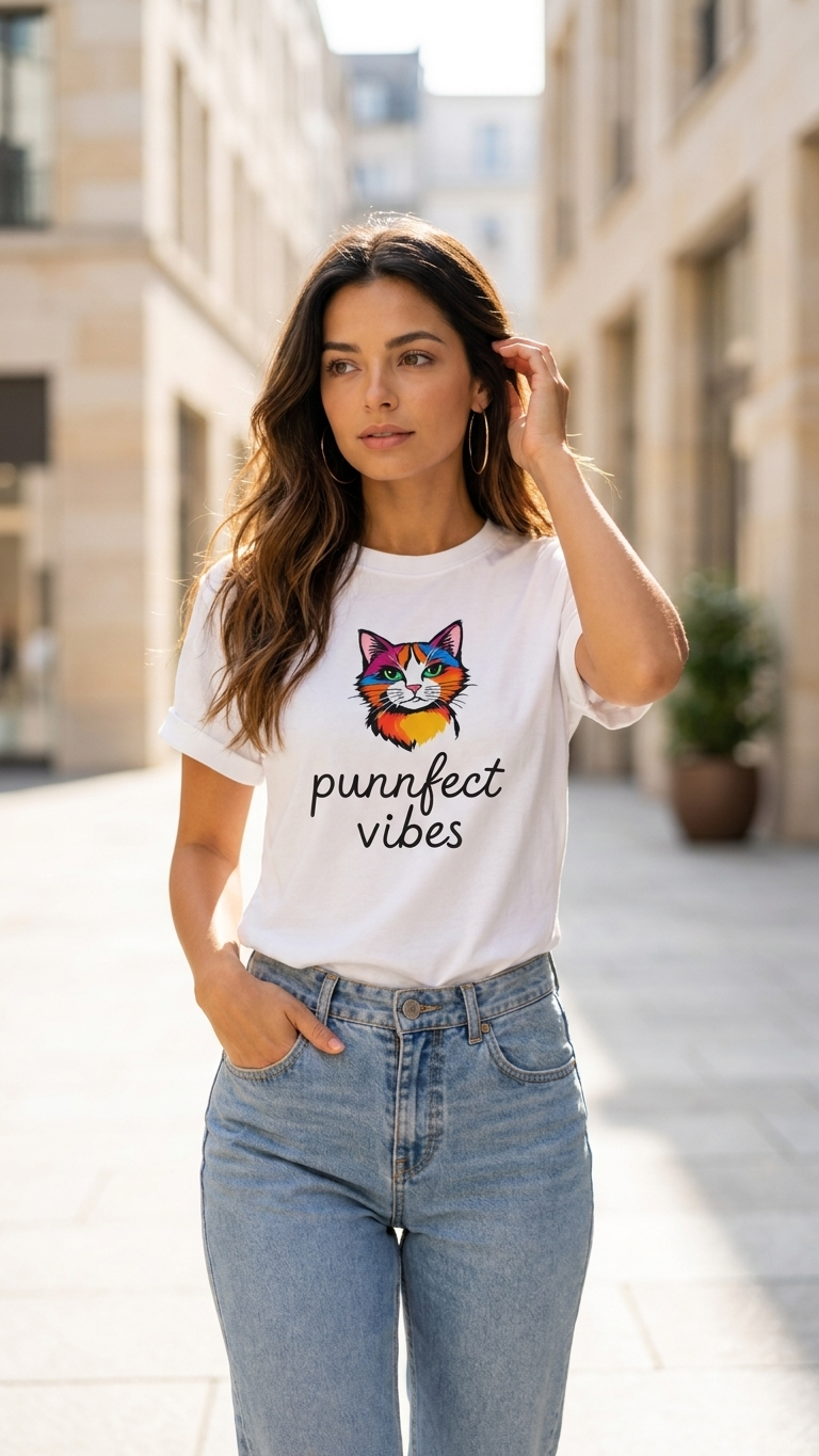 Purrfect Vibes Relaxed Fit Tee