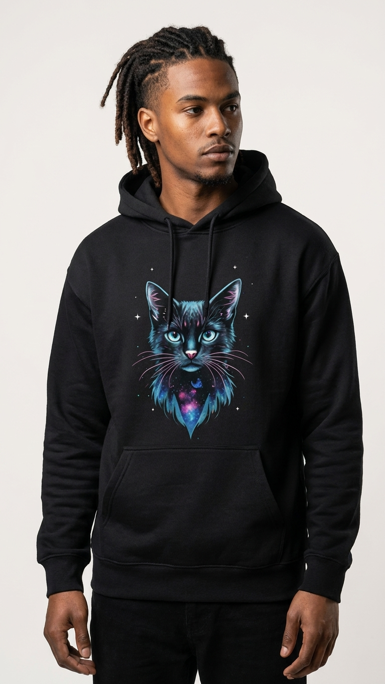 Cosmic Cat Oversized Hoodie