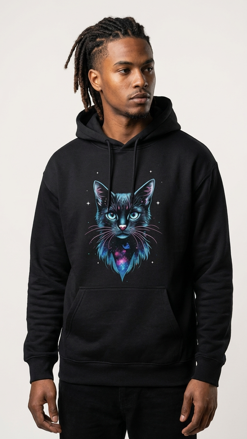 Cosmic Cat Oversized Hoodie