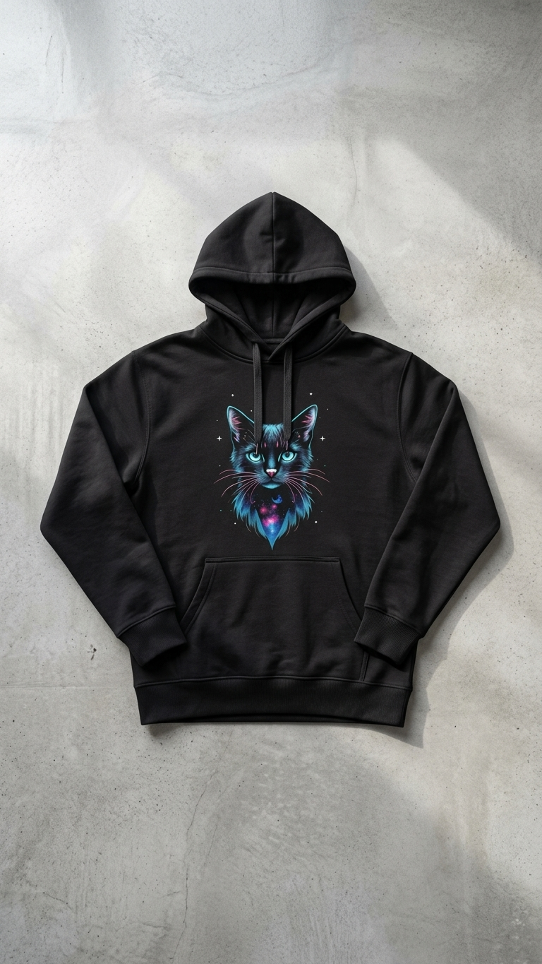 Cosmic Cat Oversized Hoodie