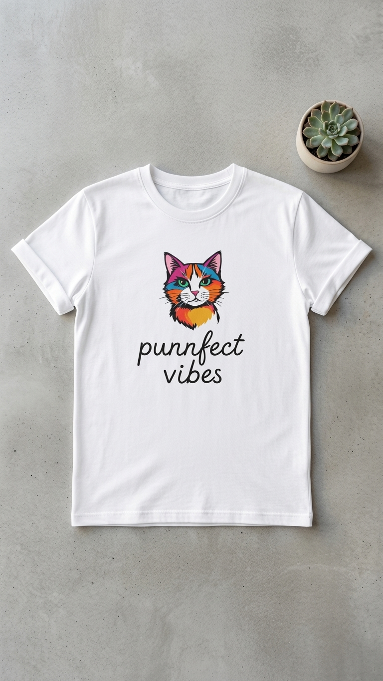 Purrfect Vibes Relaxed Fit Tee