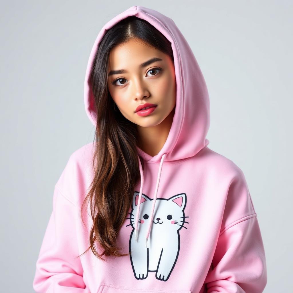 Cat Lover Hoodie coton